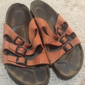Size 39 Orange Birkenstock’s (Size 9)